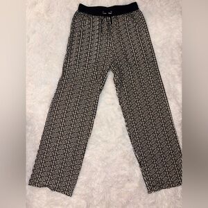 Balmain Black and Cream Textured Garment